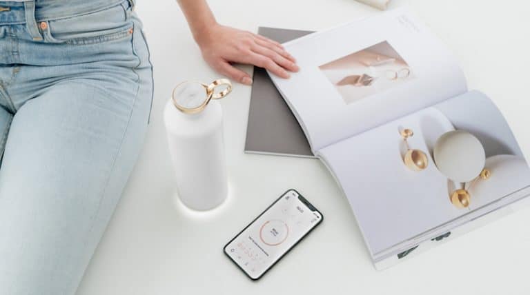 EQUA Smart Water Bottle: a hydration habit builder that glows when its time to take a sip of water