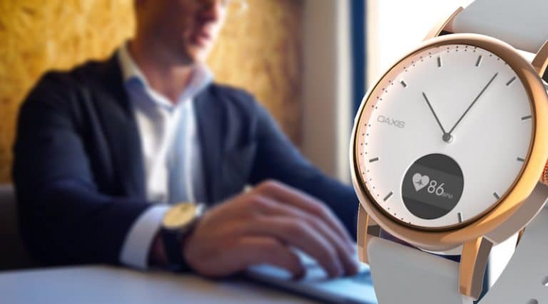 Oaxis Timepiece: A luxury Swiss analog watch with heart rate monitor