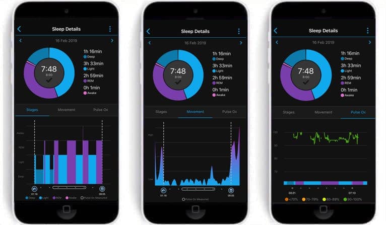 Garmin vivosmart 3 sleep on sale tracking