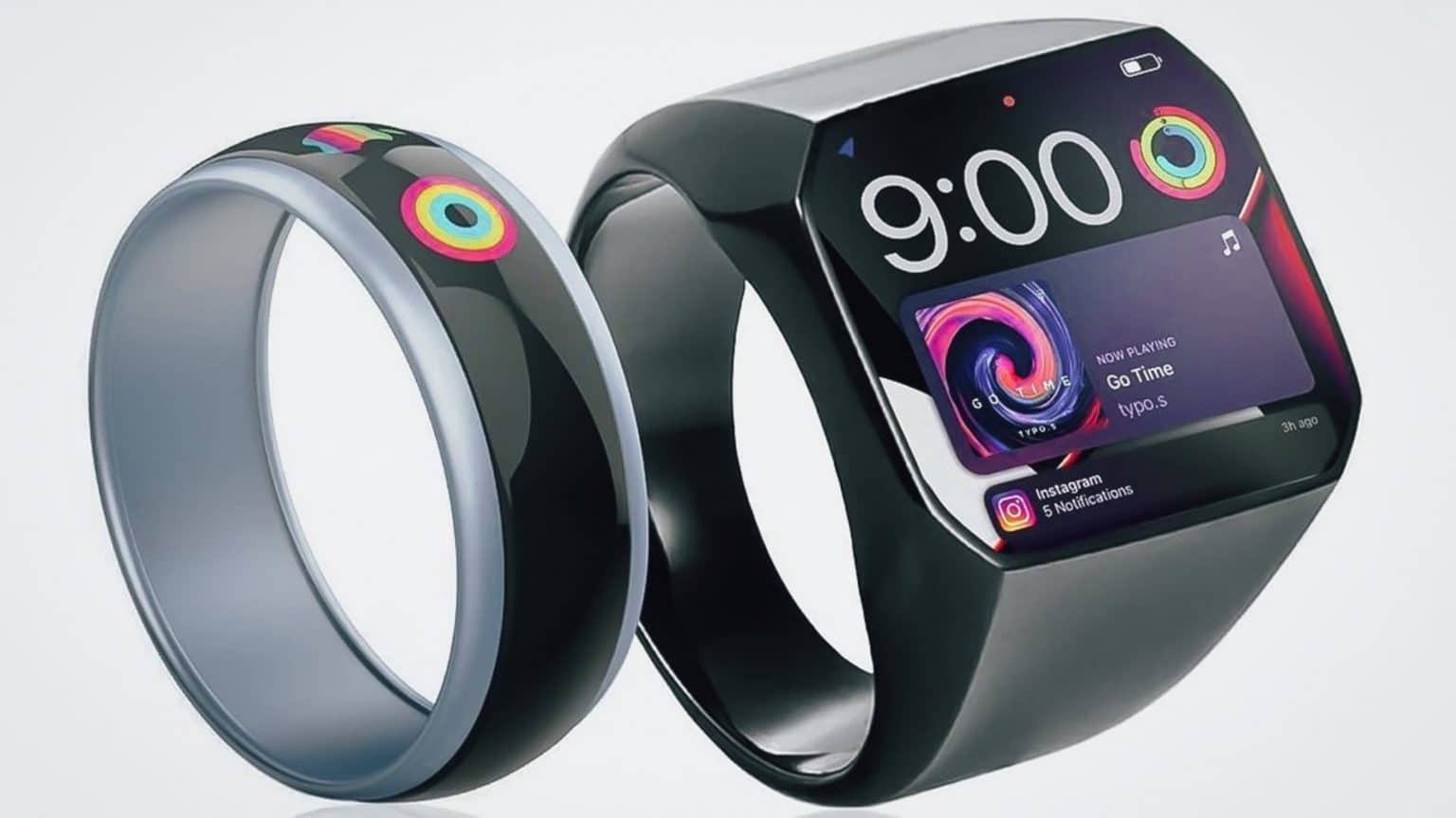 These concept images imagine what an Apple smart ring could look like