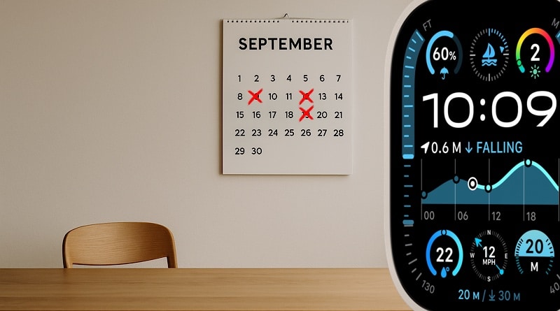 Apple Watch calendar