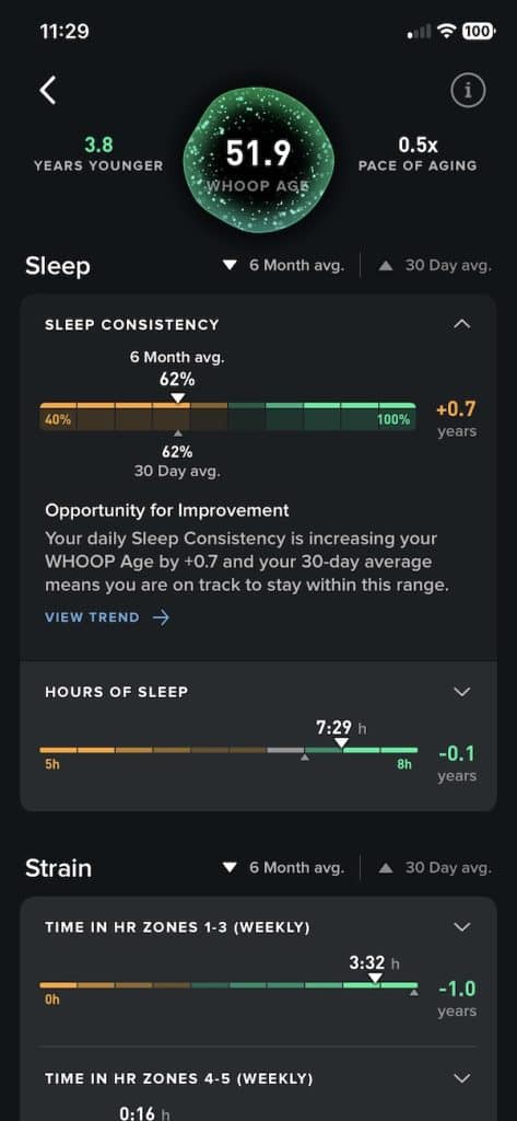 Whoop Healthspan