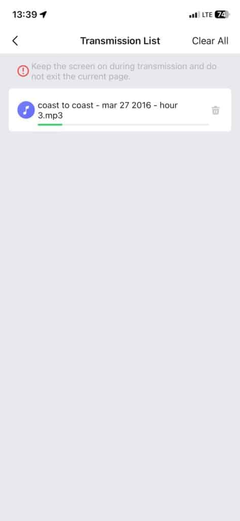 Amazfit T-Rex 3 Pro music upload