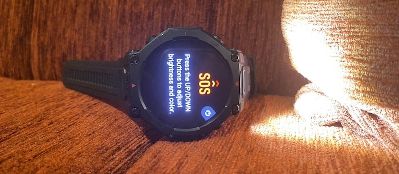 Amazfit T-Rex 3 pro flashlight