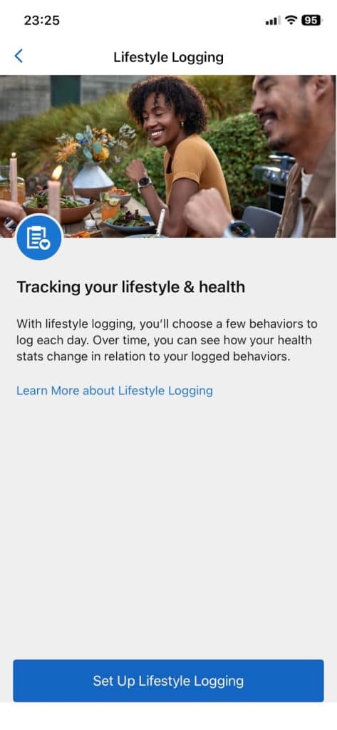 Garmin Lifestyle logging