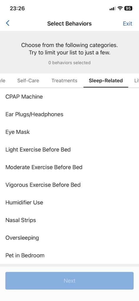 Garmin Lifestyle logging