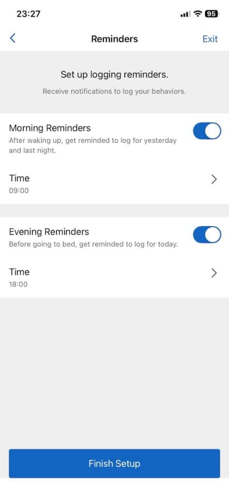 Garmin Lifestyle logging