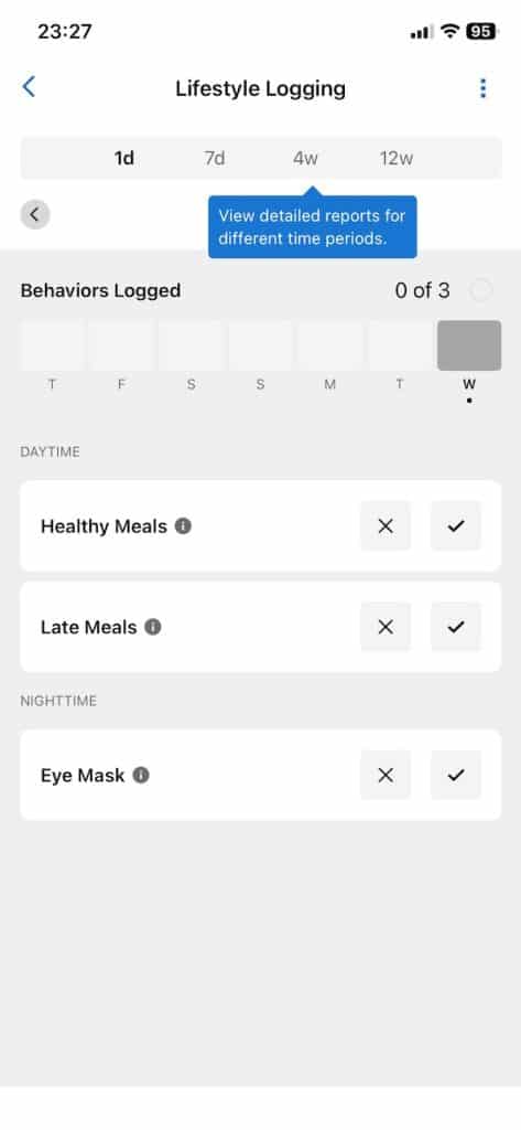 Garmin Lifestyle logging