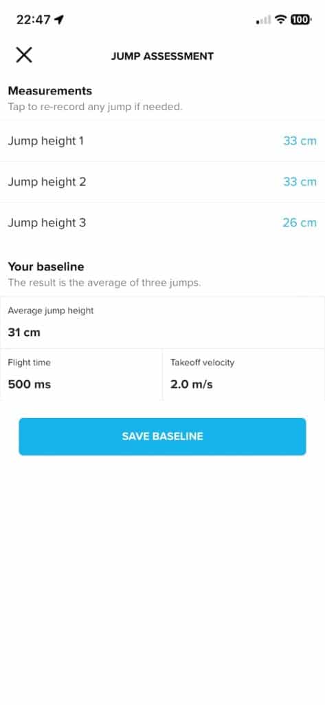 Jump test
