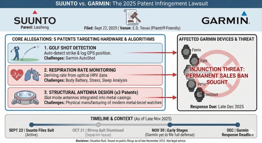 Suunto Garmin lawsuit