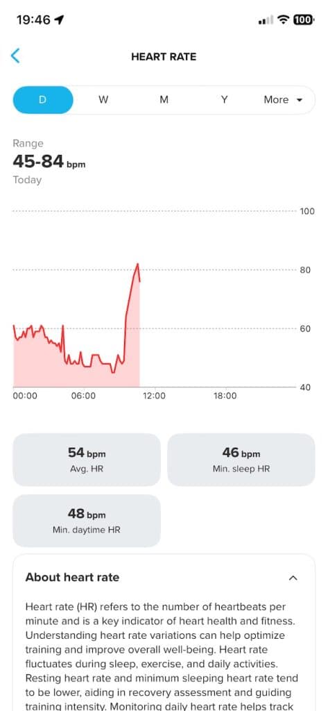 Suunto Vertical 2 health and fitness data