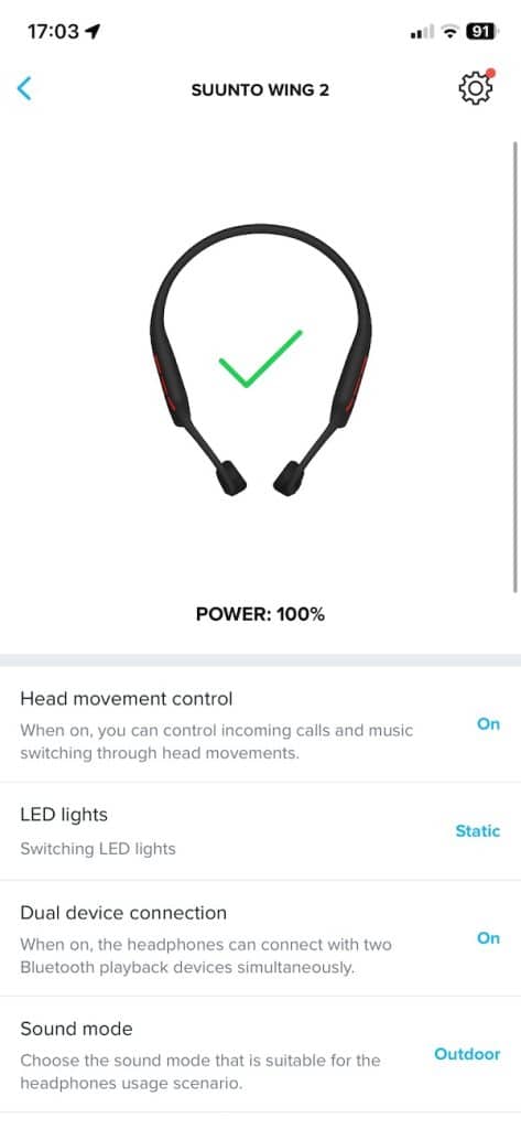Suunto Wing 2 review app