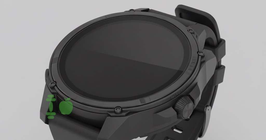 Garmin watch with rotating crown