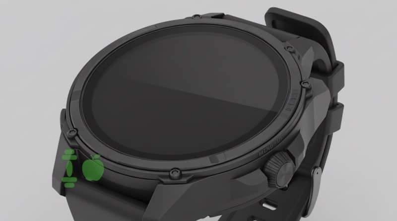 Garmin watch with rotating crown
