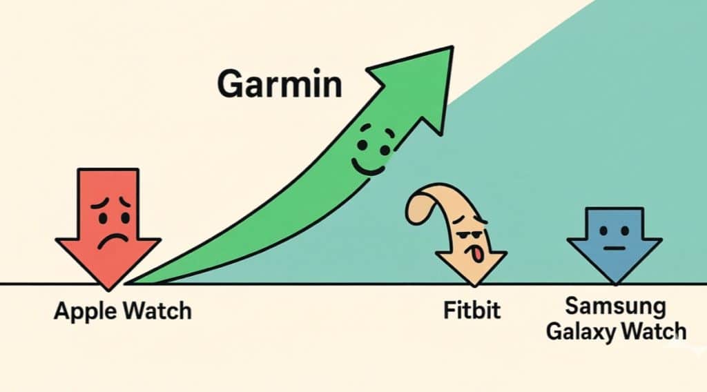 Google Trends show Garmin catching up to Apple Watch