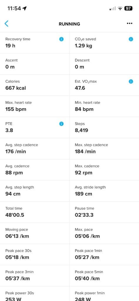 Run tracking Suunto Race 2