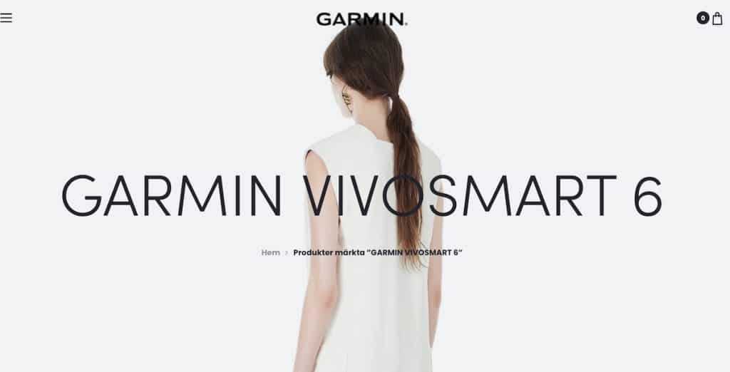 Garmin Vivosmart 6 Sweden mention