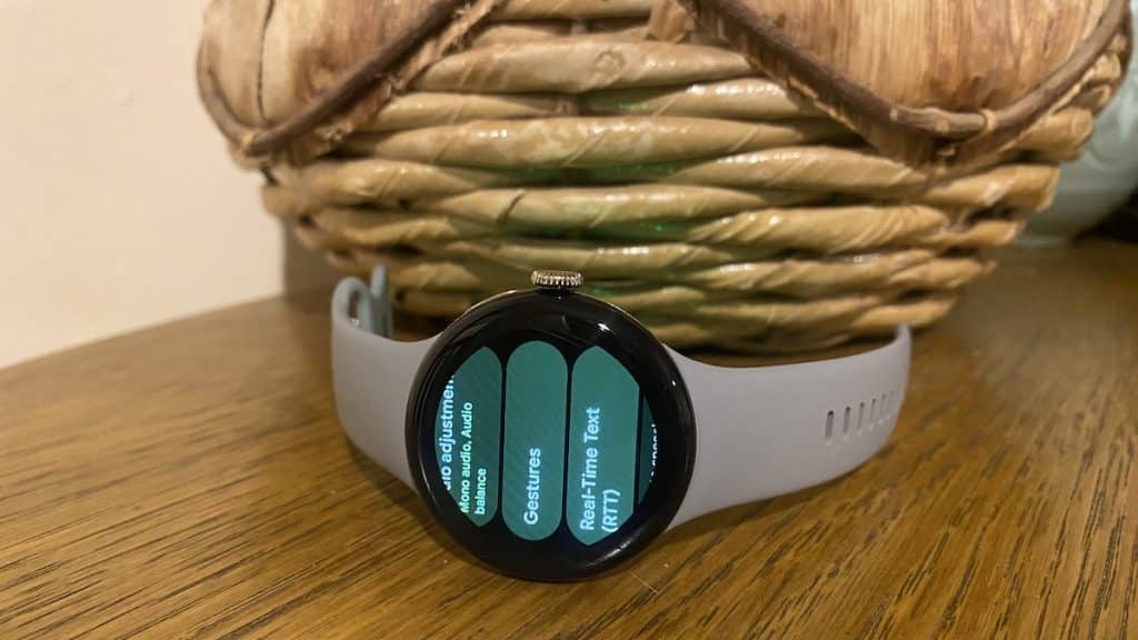 Google Pixel Watch gestures