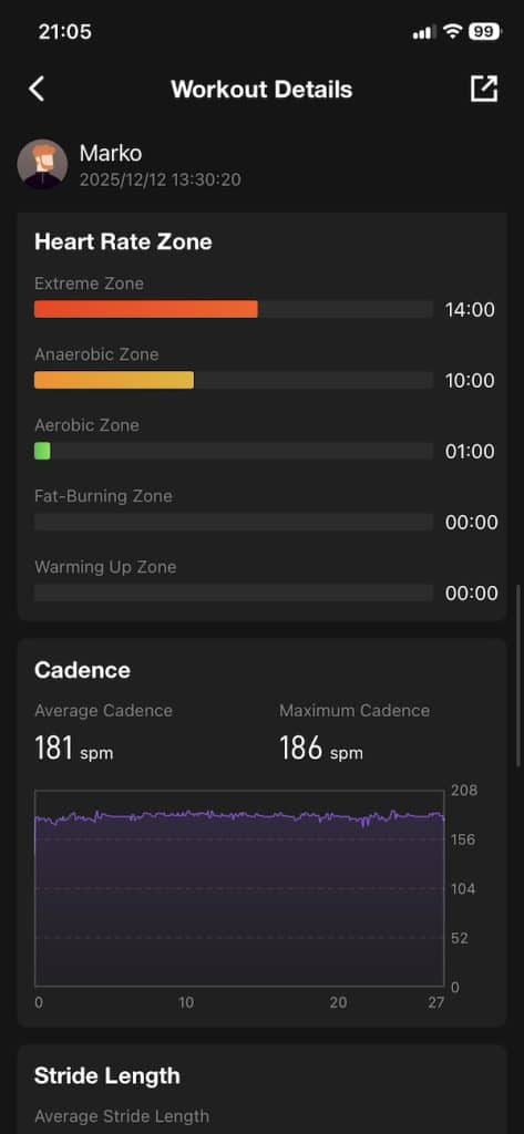 Kospet T4 run tracking