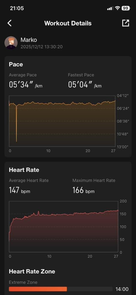 Kospet T4 run tracking