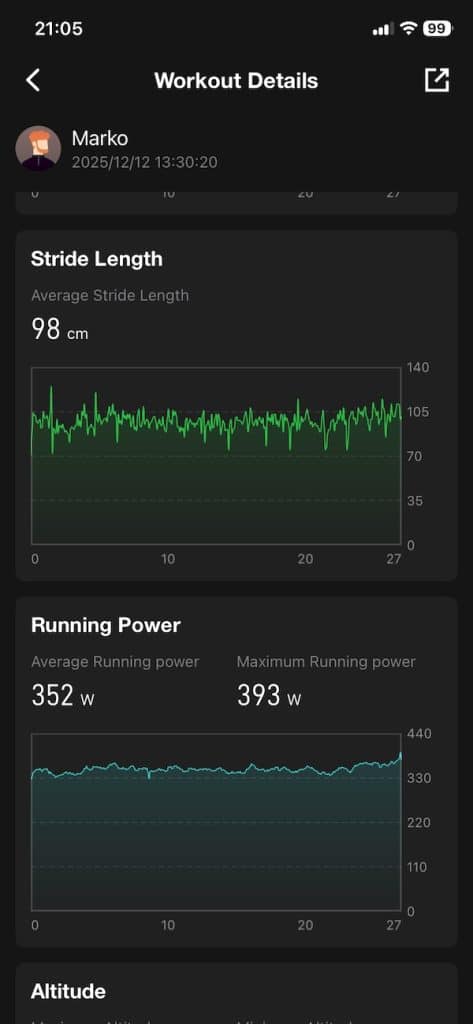Kospet T4 run tracking