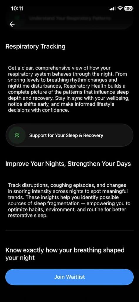 Ultrahuman respiratory plugin