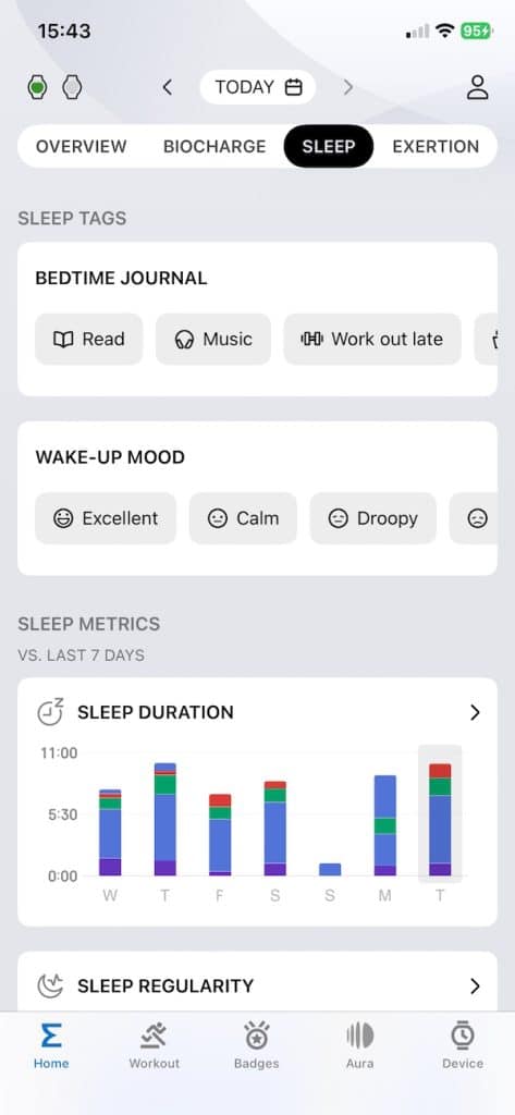 Amazfit Active Max health app