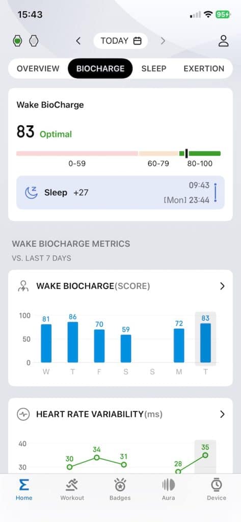 Amazfit Active Max health app