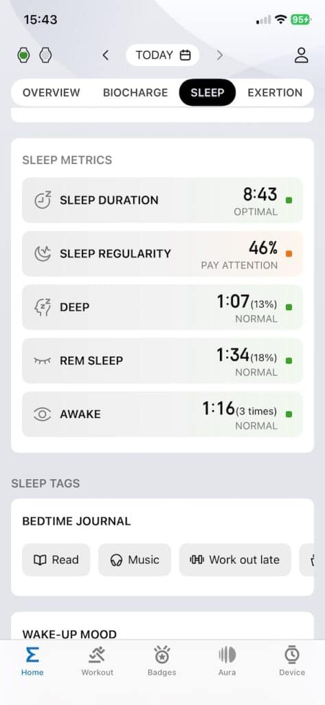 Amazfit Active Max health app