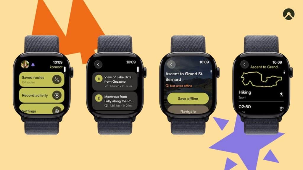 Apple Watch Komoot