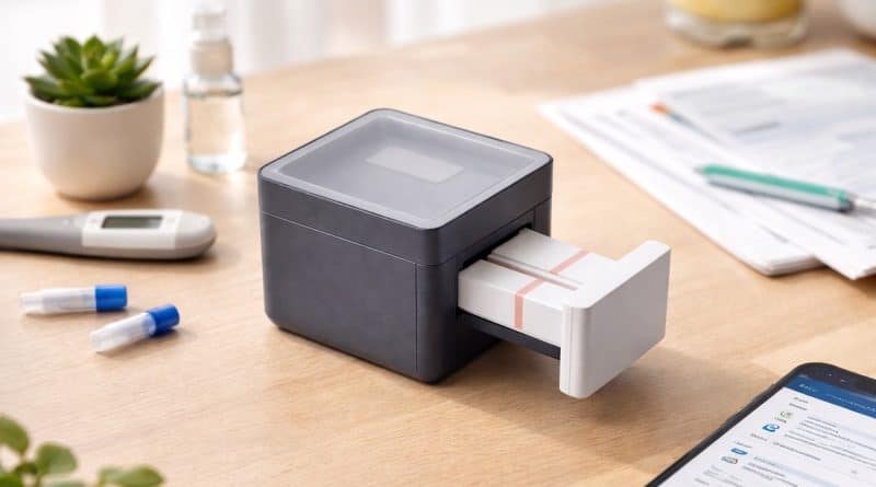 Fitbit fluid testing device