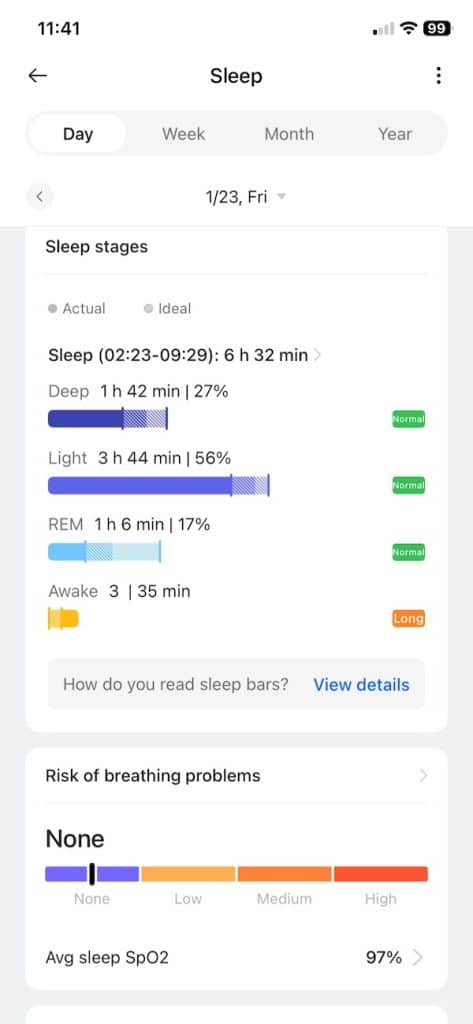 OnePlus Watch Lite sleep