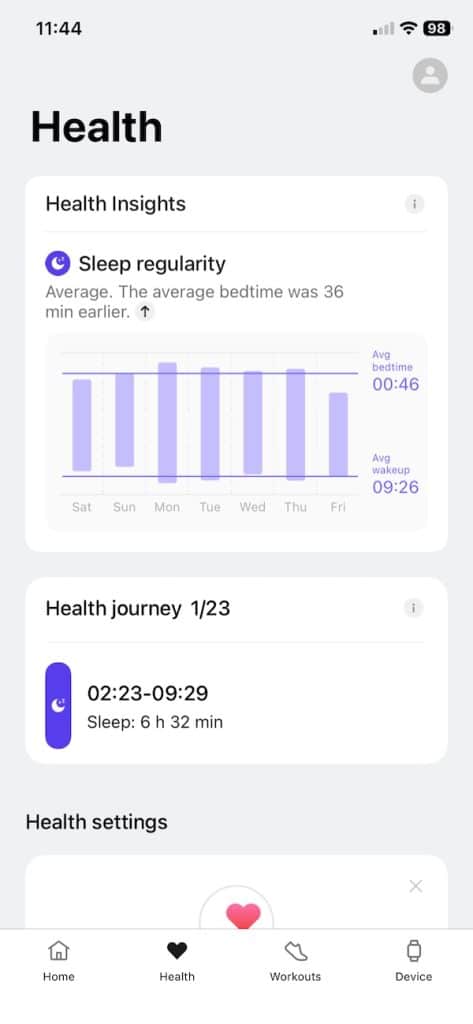 OnePlus Watch Lite sleep