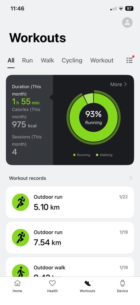OnePlus Watch Lite sports