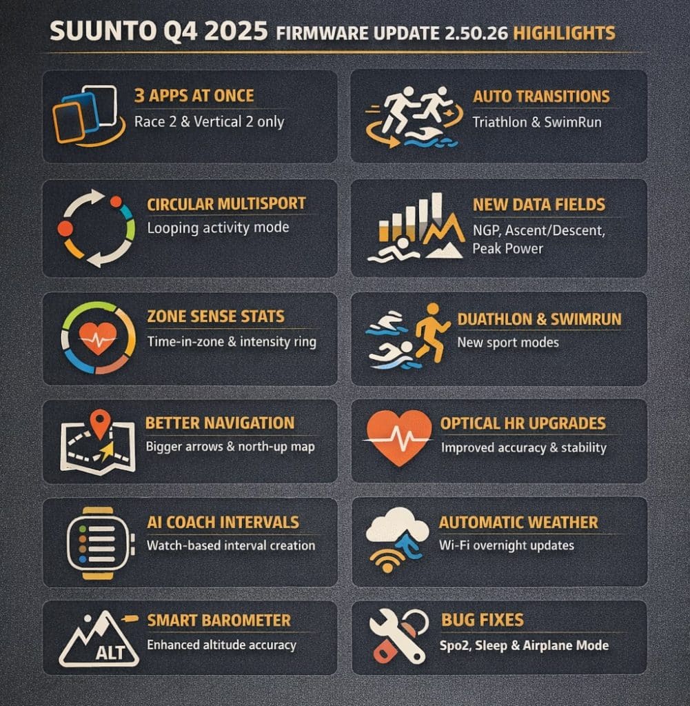 Suunto Q4 2025 update