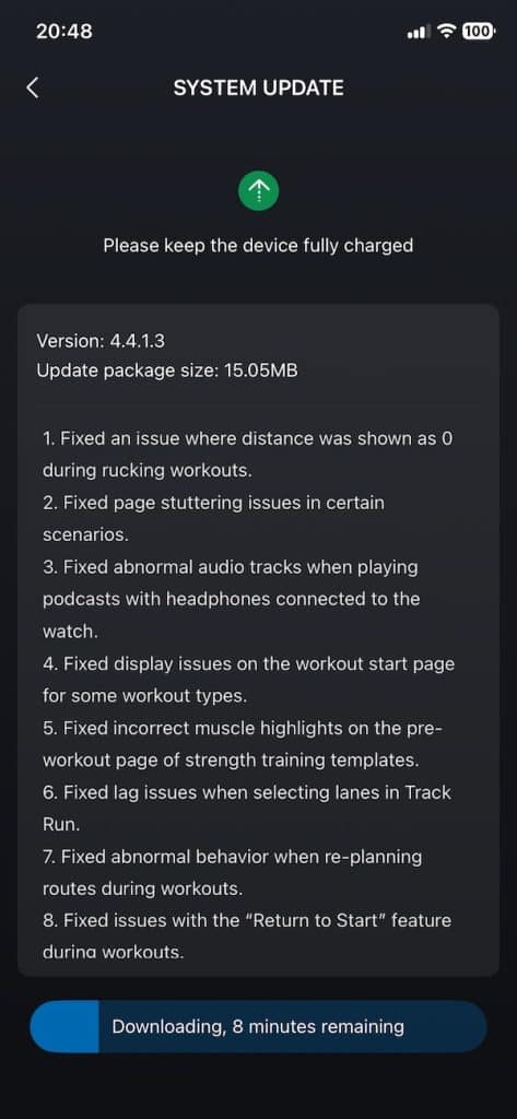 Amazfit T-Rex 3 Pro update