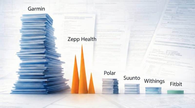 FCC registrations by wearable brand