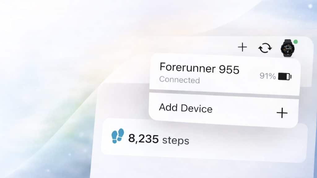 Garmin battery percent