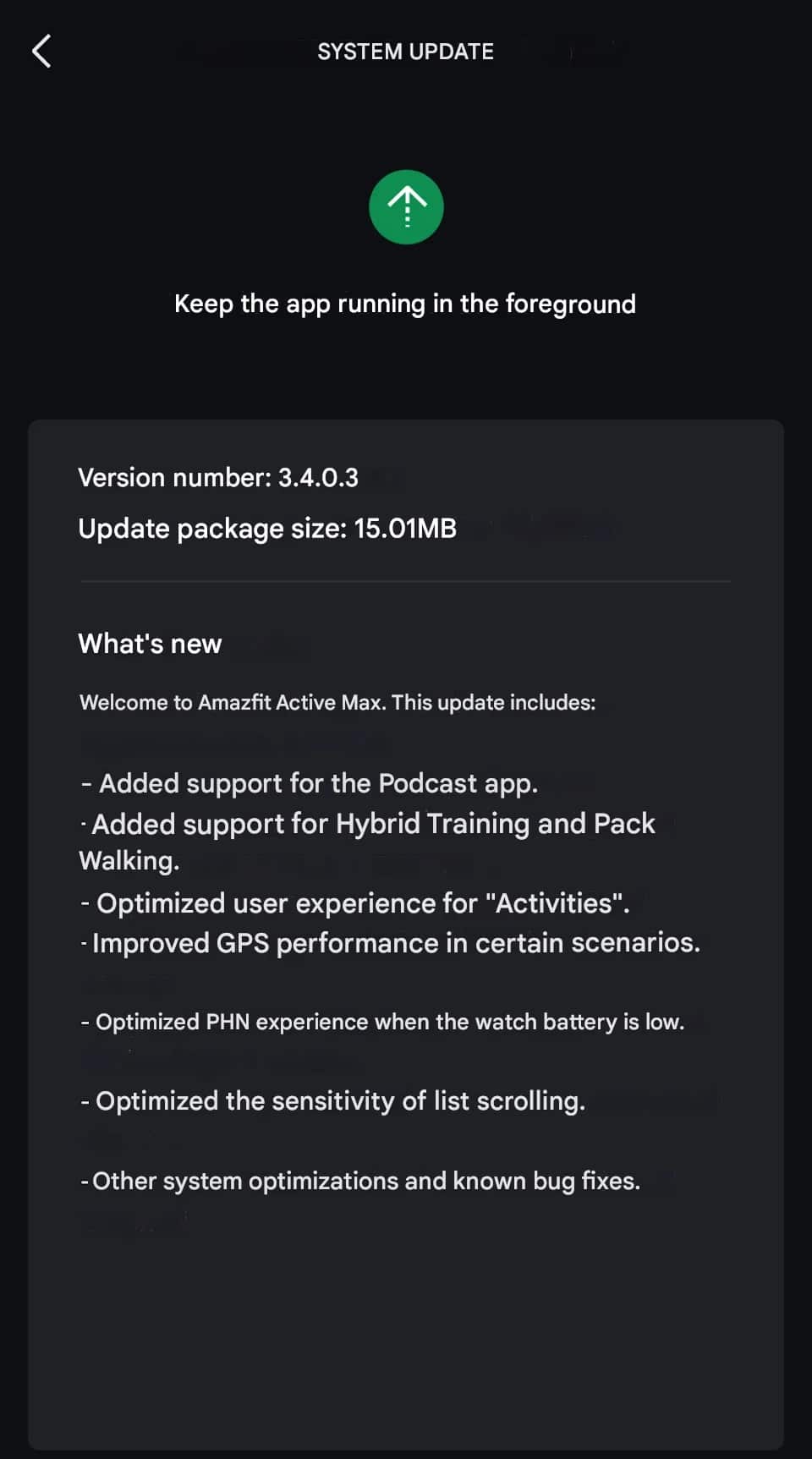 Amazfit Active Max gets podcast support in latest update
