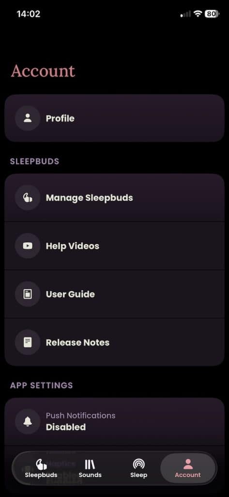 Ozlo Sleepbuds app