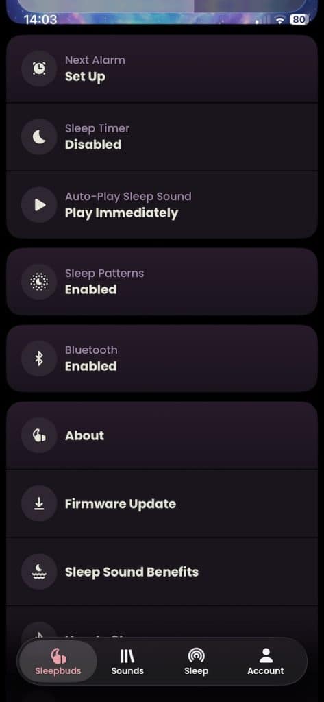 Ozlo Sleepbuds app