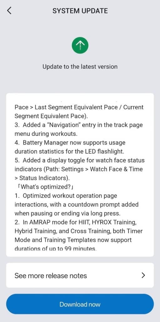 Amazfit T-Rex 3 Pro update