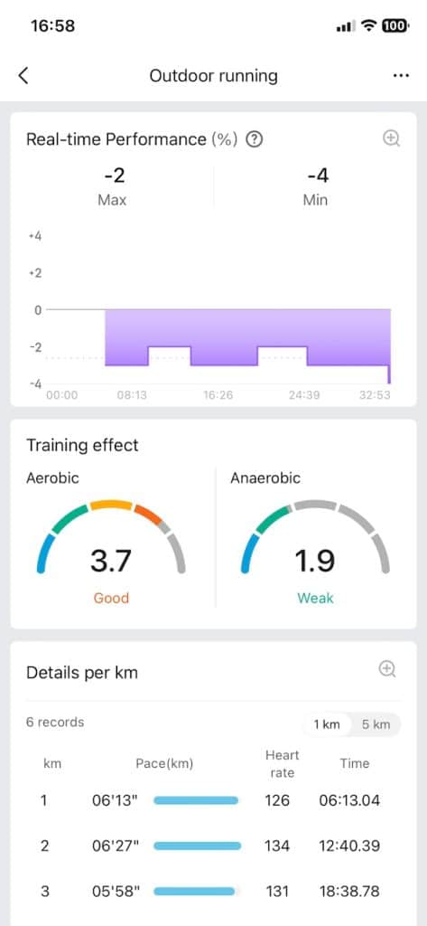 Amazfit Active 3 Premium run tracking