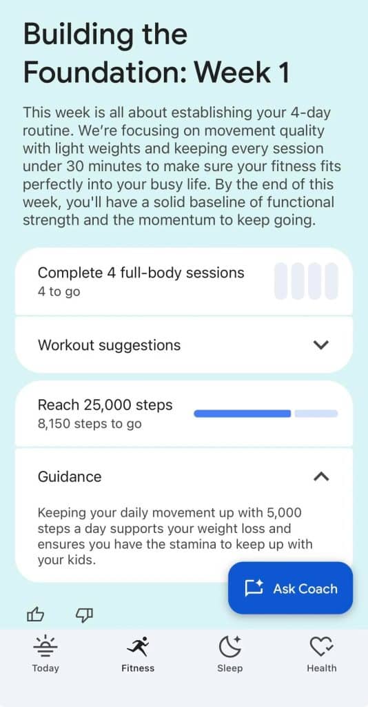 Fitbit Coach