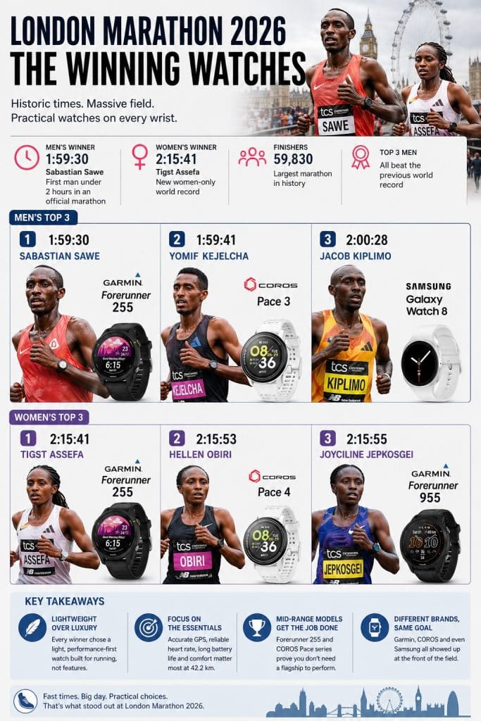 London marathon 2026 the winning watches