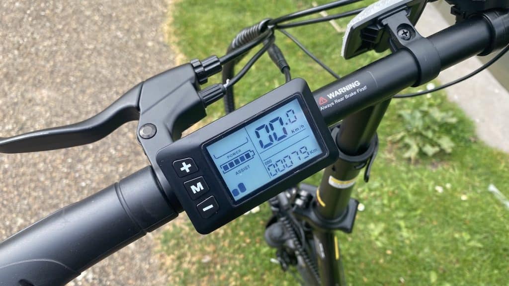 isinwheel U4 Folding Ebike folding display