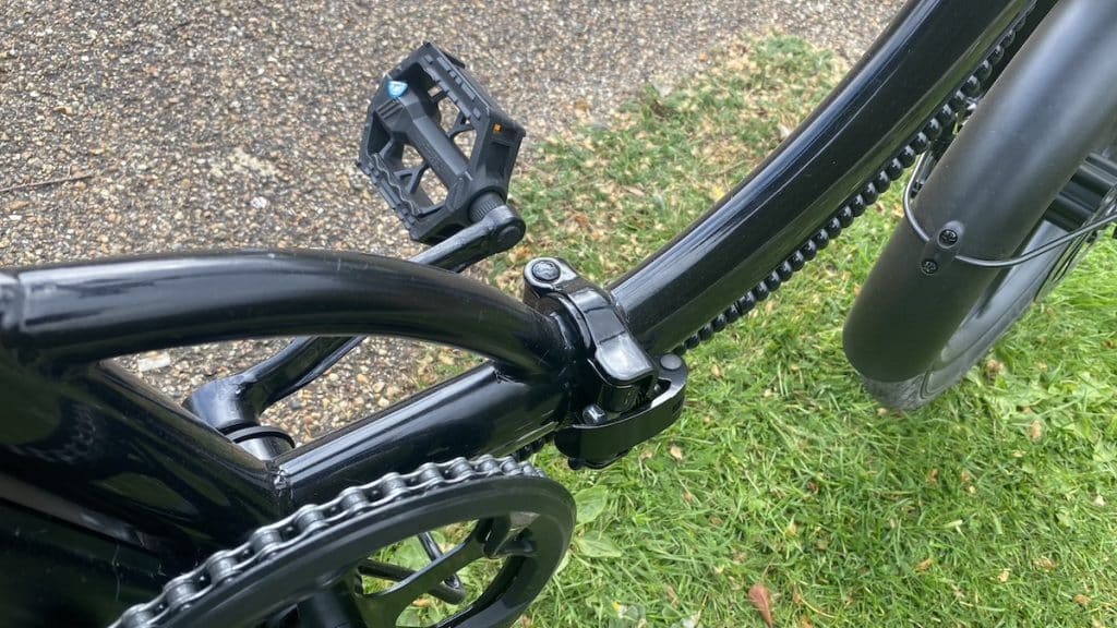 isinwheel U4 Folding Ebike folding lever