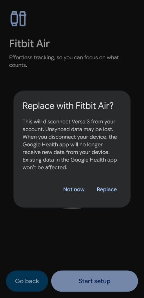 Fitbit Air Setup