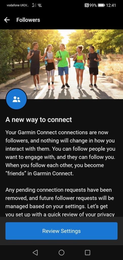 Garmin Connect Followers