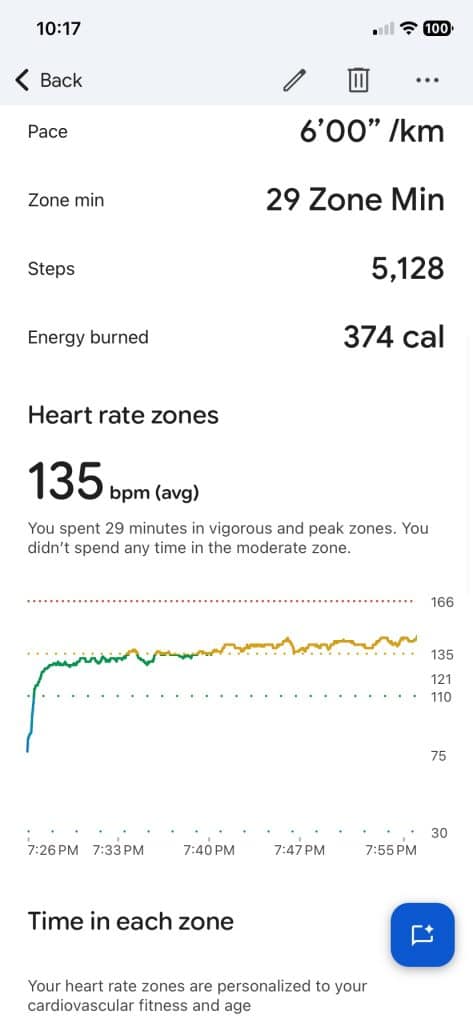 Fitbit 5K run test
